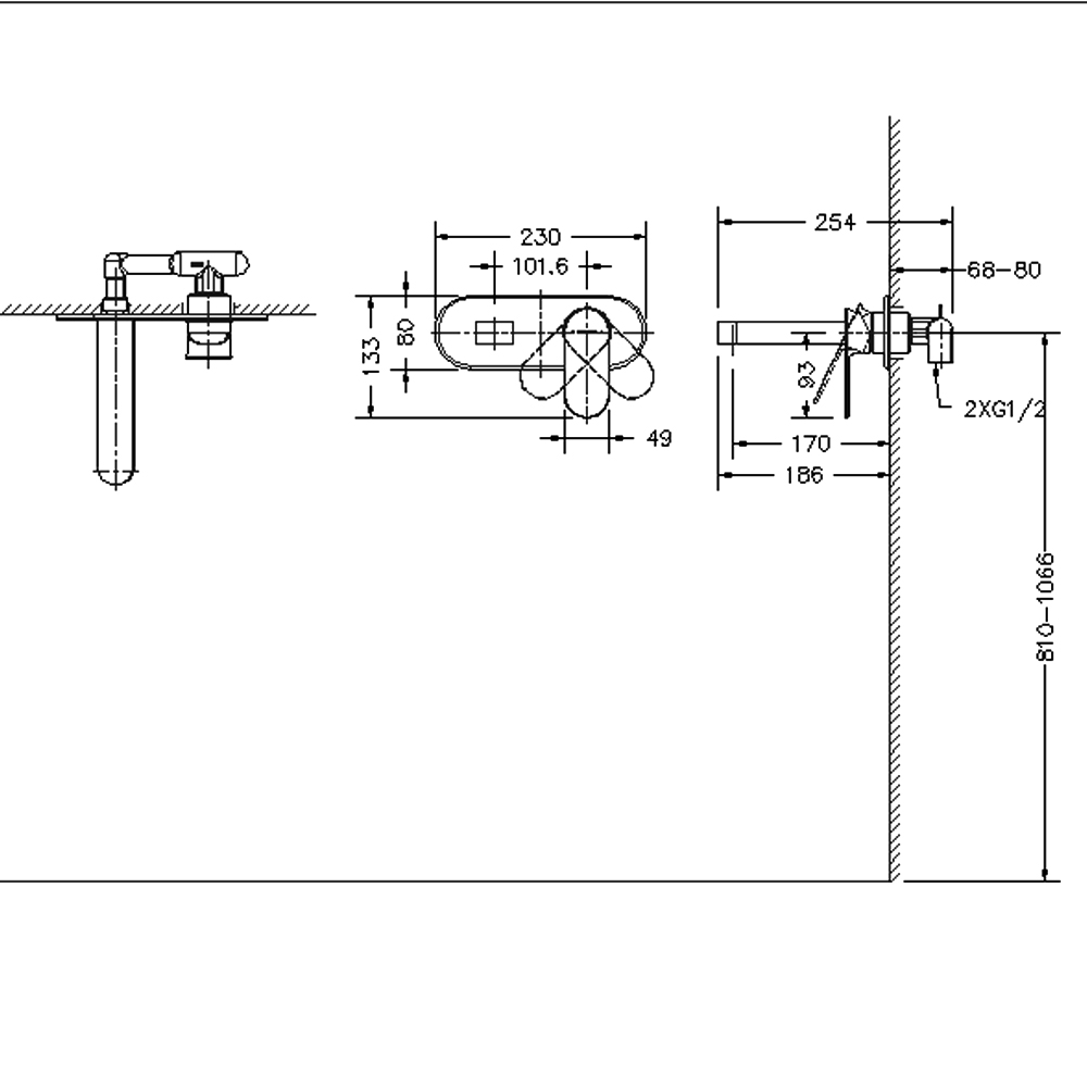 Скрытая часть Bravat Built-in D968C-ENG