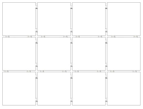 Керамогранит Kerama Marazzi Конфетти 29,8х39,8 из 12 частей 9,8x9,8 см белый матовый