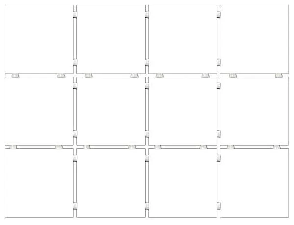 Керамогранит Kerama Marazzi Конфетти 29,8х39,8 из 12 частей 9,8x9,8 см белый матовый