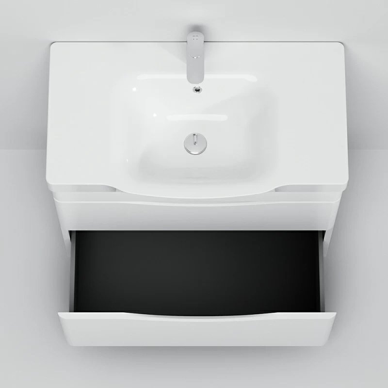 Тумба с раковиной AM.PM Like 80 напольная, белый глянец Тумба с раковиной AM.PM Like 80 напольная, белый глянец