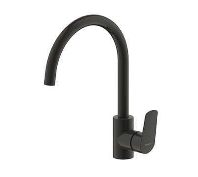 Смеситель для кухни Bravat Rhein F7429564BW-ENG черный