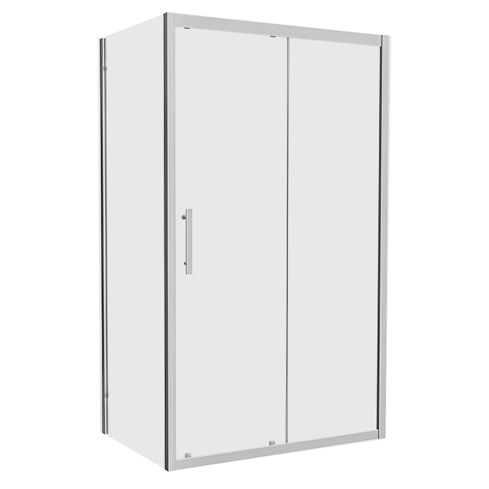 Душевой уголок Bravat Stream 80x120см BS120.3103S профиль хром, стекло прозрач