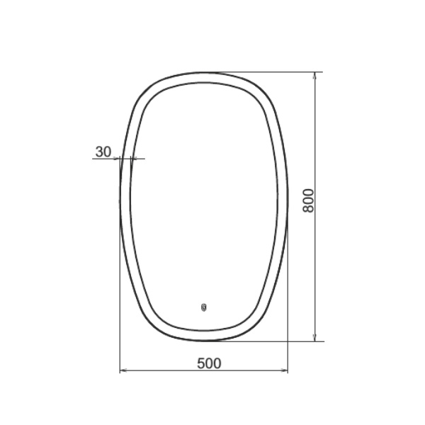 Зеркало Comforty Космея 50 00-00001263CF с подсветкой и сенсором
