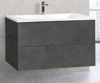 Тумба под раковину Cezares PREMIER-HPL-100-2C-SO-LAVA-BLUM-EST Lava Congelata