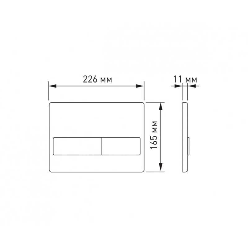 Кнопка смыва Berges Novum L5 040015 черная матовая