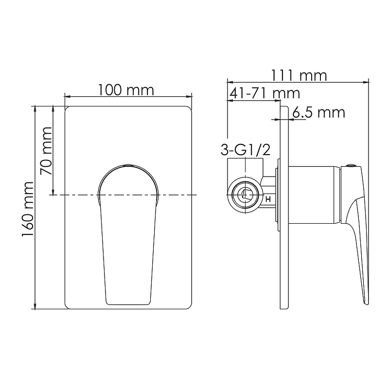 Гигиенический душ со смесителем WasserKRAFT A84095 A84095 хром