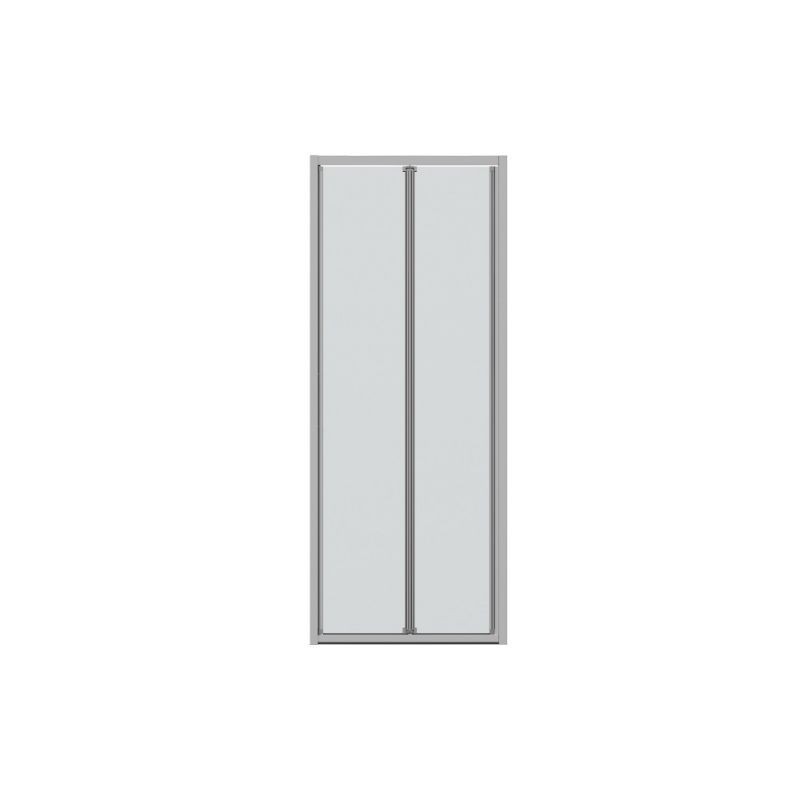 Душевая дверь в нишу Bravat Drop 100x200см BD100.4120A профиль хром, стекло прозрачное