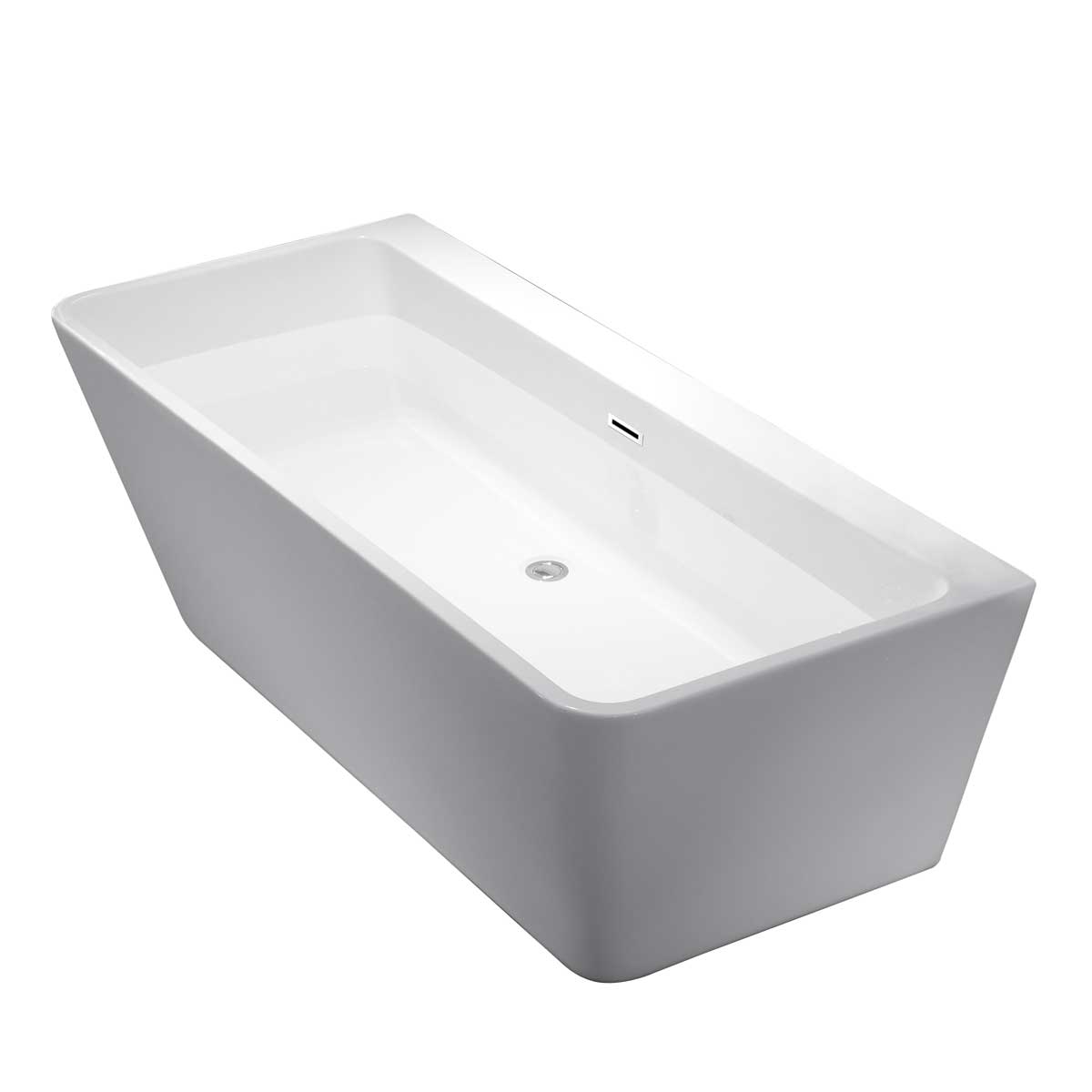Акриловая ванна Vincea 170x75 VBT-105 белая глянцевая