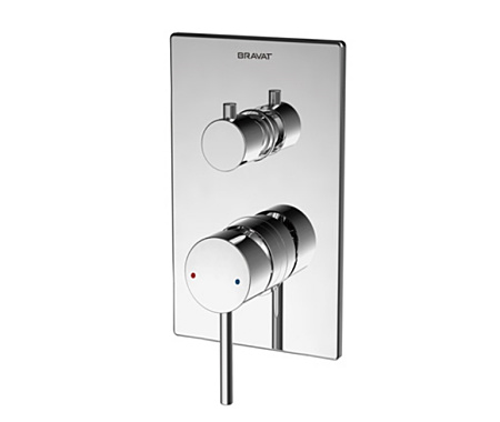 Смеситель встраиваемый для душа Bravat Arc P69193C-ENG хром