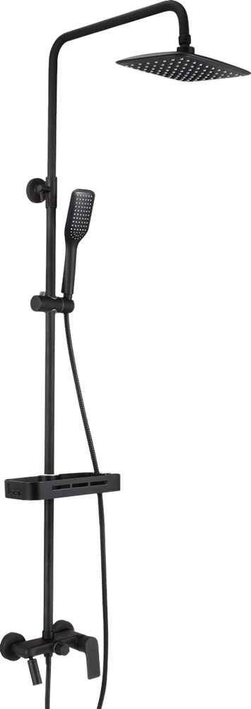 Душевая стойка Lemark Tropic LM7002BL черная матовая