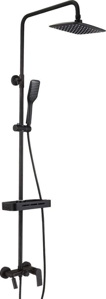 Душевая стойка Lemark Tropic LM7002BL черная матовая