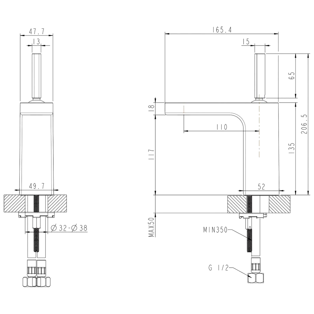 Смеситель для раковины Bravat Spring F179113C хром