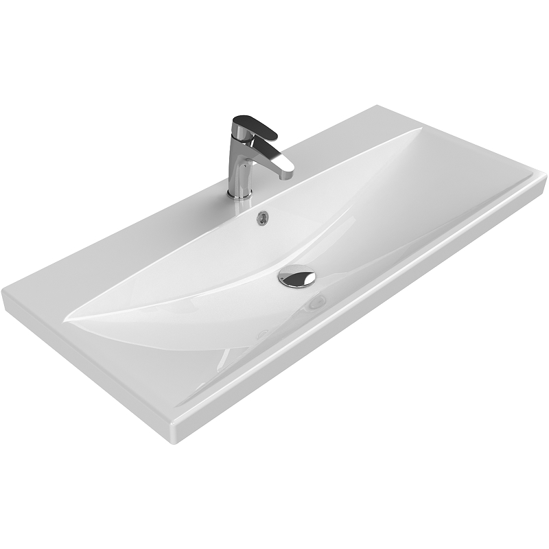 Раковина встраиваемая BelBagno Marino-Cer 100 BB-0324-100-LVB белая