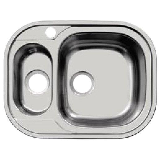 Кухонная мойка Ukinox Галант 63х49см GAL628.488 15GT8K 1R хром