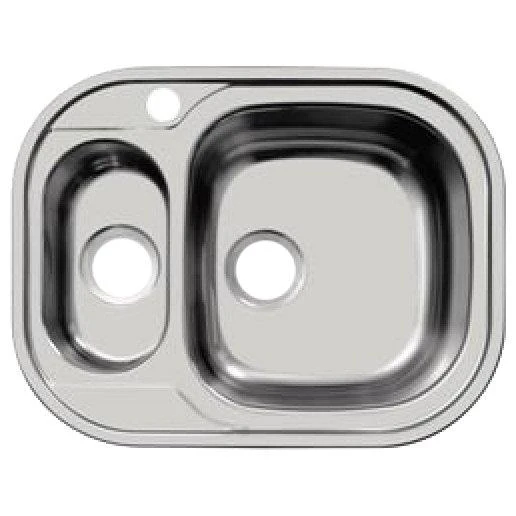 Кухонная мойка Ukinox Галант 63х49см GAL628.488 15GT8K 1R хром