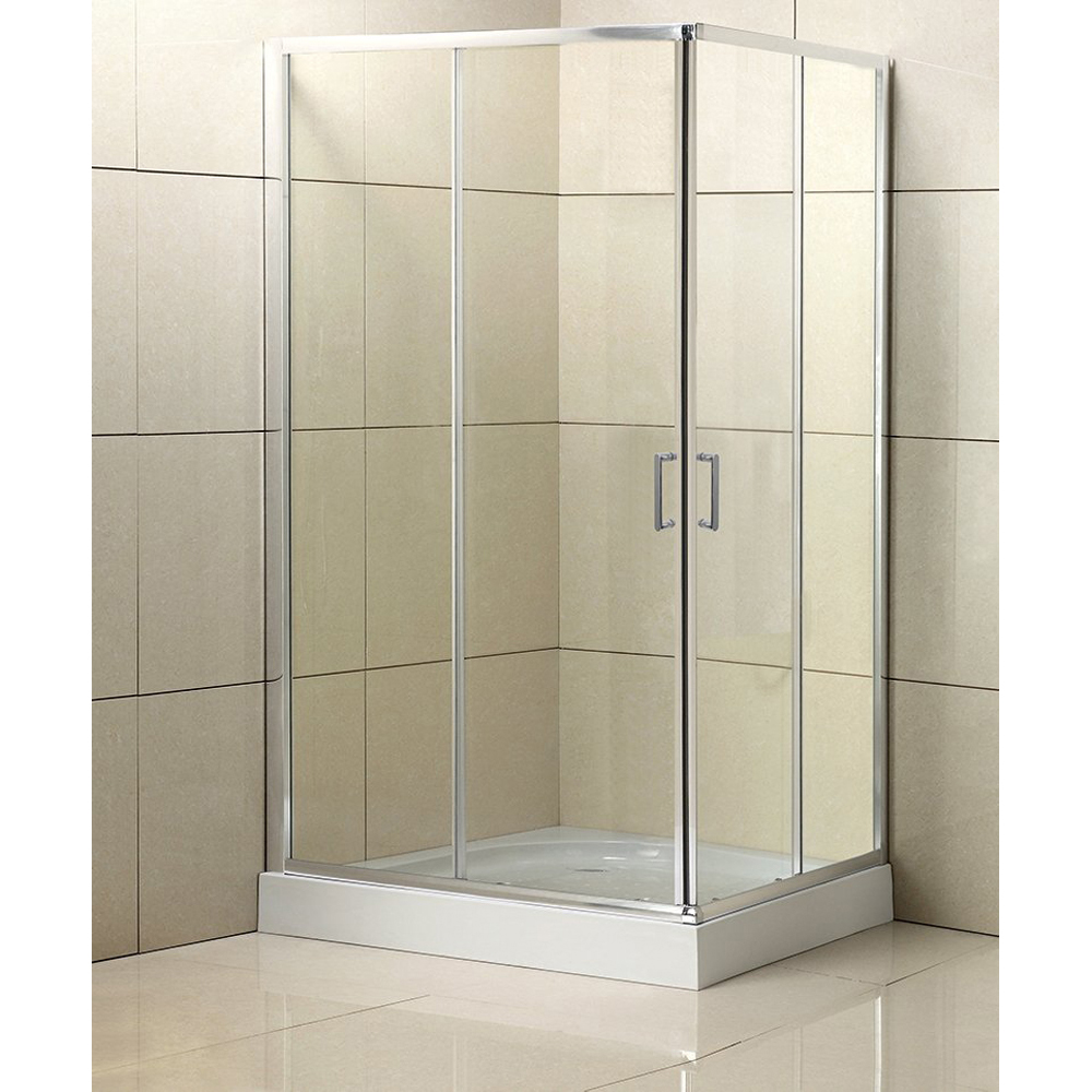 Душевой уголок BelBagno Uno 120x100см UNO-195-AH-2-120/100-C-Cr профиль хром, стекло прозрачное