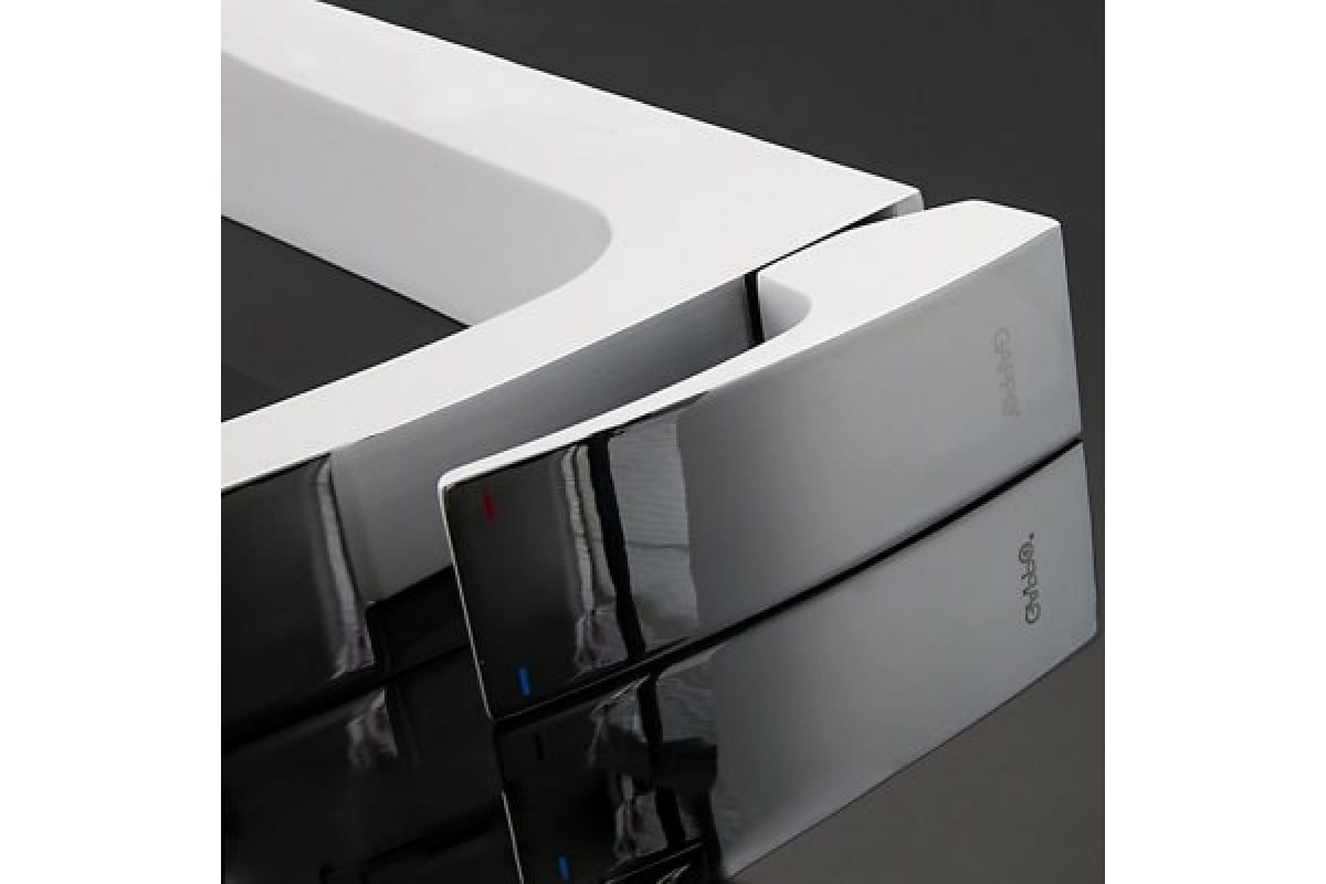 Смеситель для раковины Gappo G1007-18 белый / хром