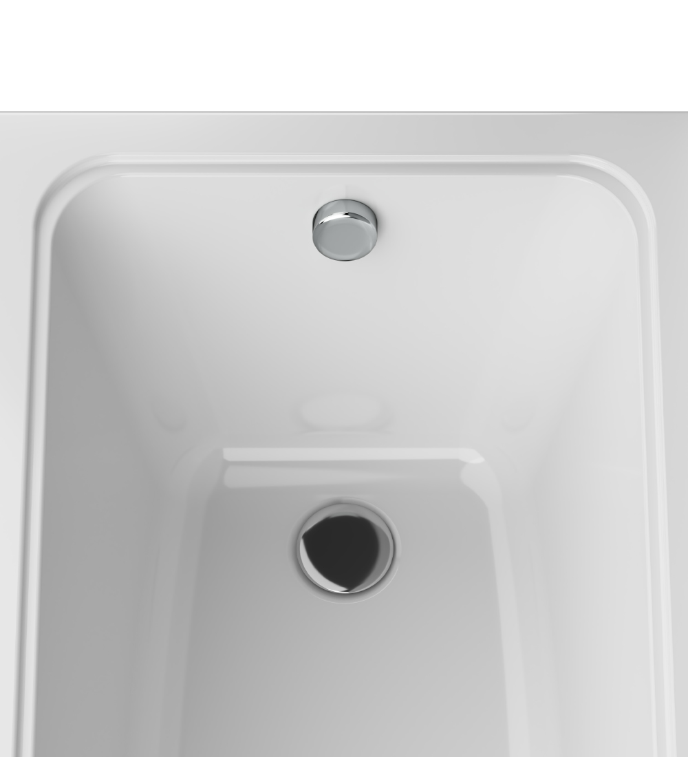 Акриловая ванна AM.PM Gem 150x70 W90A-150-070W-A белая глянцевая