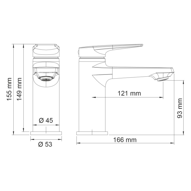 Смеситель для раковины Wasserkraft Lopau 3203 хром