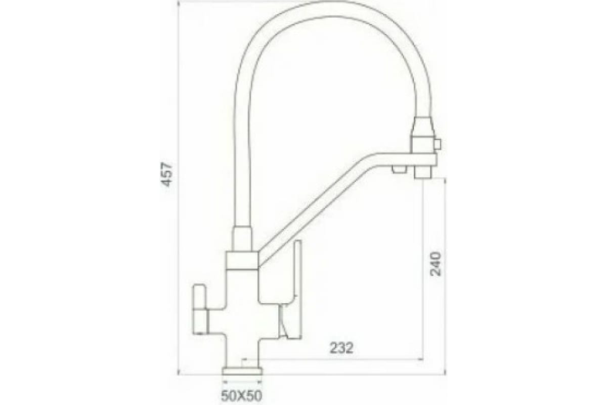 Смеситель для кухни Gappo G4317-8 белый / хром