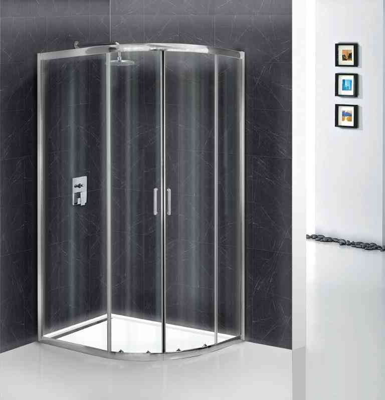 Душевой уголок BelBagno Uno 100x80см UNO-195-RH-2-100/80-C-Cr профиль хром, стекло прозрачное