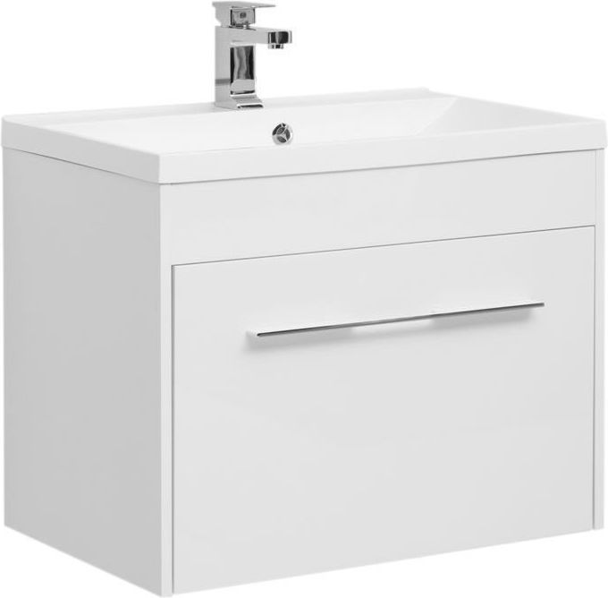 Тумба с раковиной Aquanet Августа 75 225439 белая