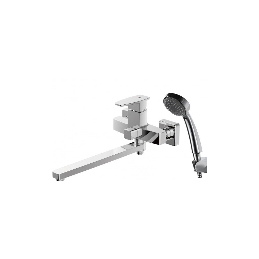 Смеситель для ванны с душем Bravat Riffle F672106C-LB хром