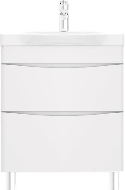 Тумба с раковиной AM.PM Like 65 напольная, белый глянец Тумба с раковиной AM.PM Like 65 напольная, белый глянец