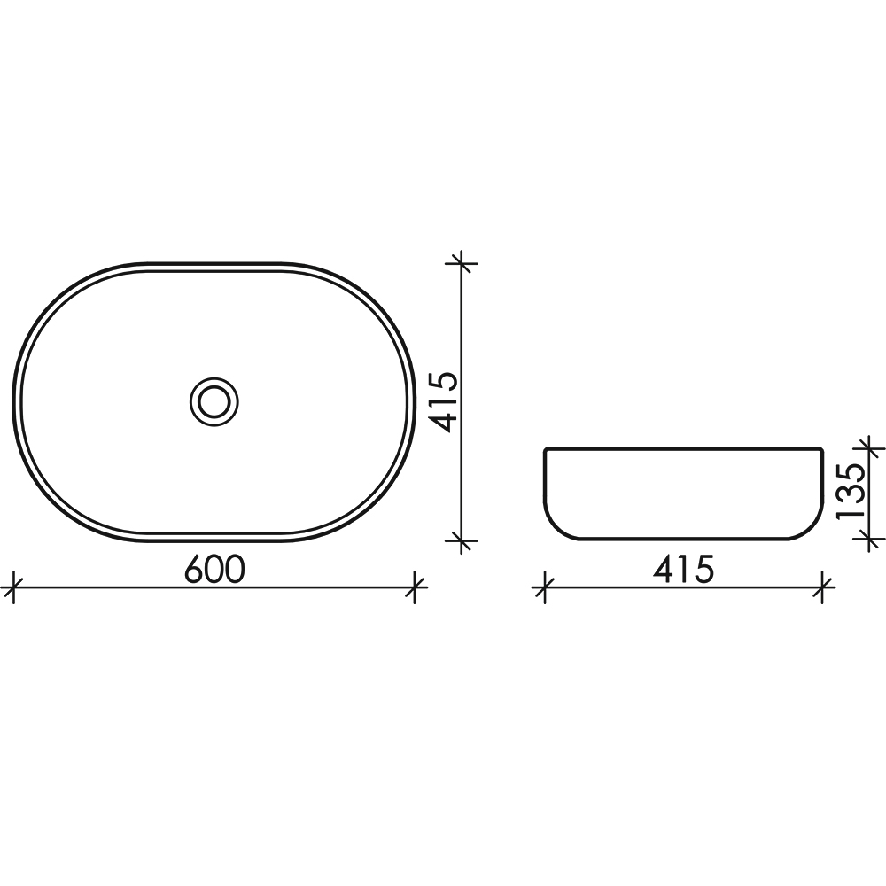 Раковина накладная Ceramica Nova Element CN6047MC бежевая матовая