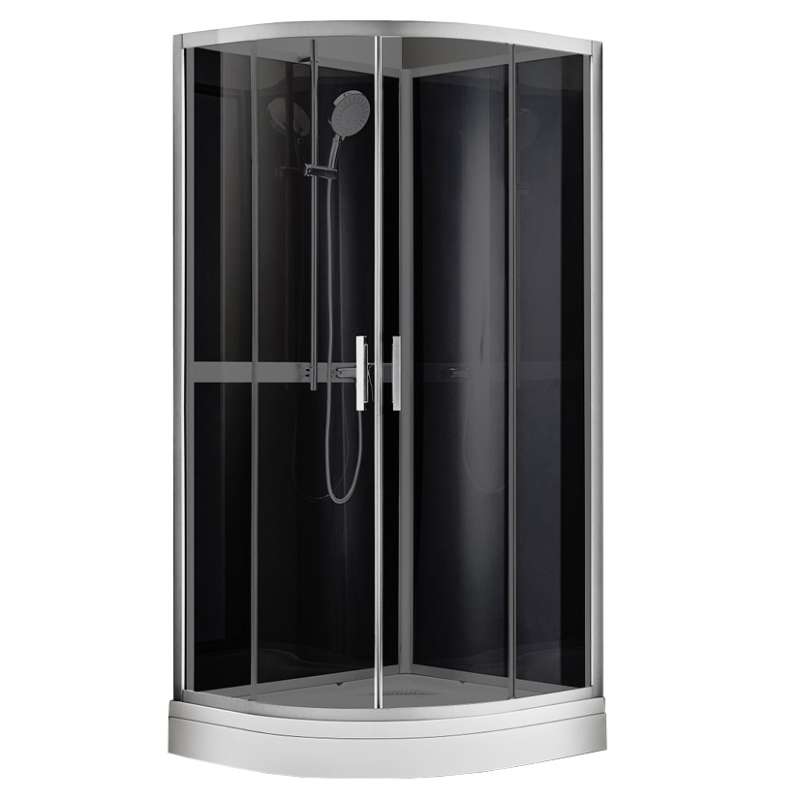 Душевая кабина Azario Denver 90х90 см AZ-N10812 900 GREY профиль серый, стекло серое