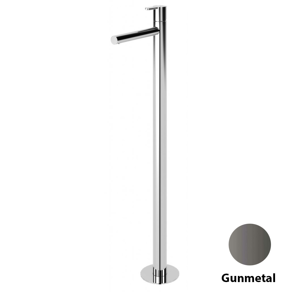 Напольный смеситель для раковины Cezares Leaf LEAF-TVP-GM Gunmetal