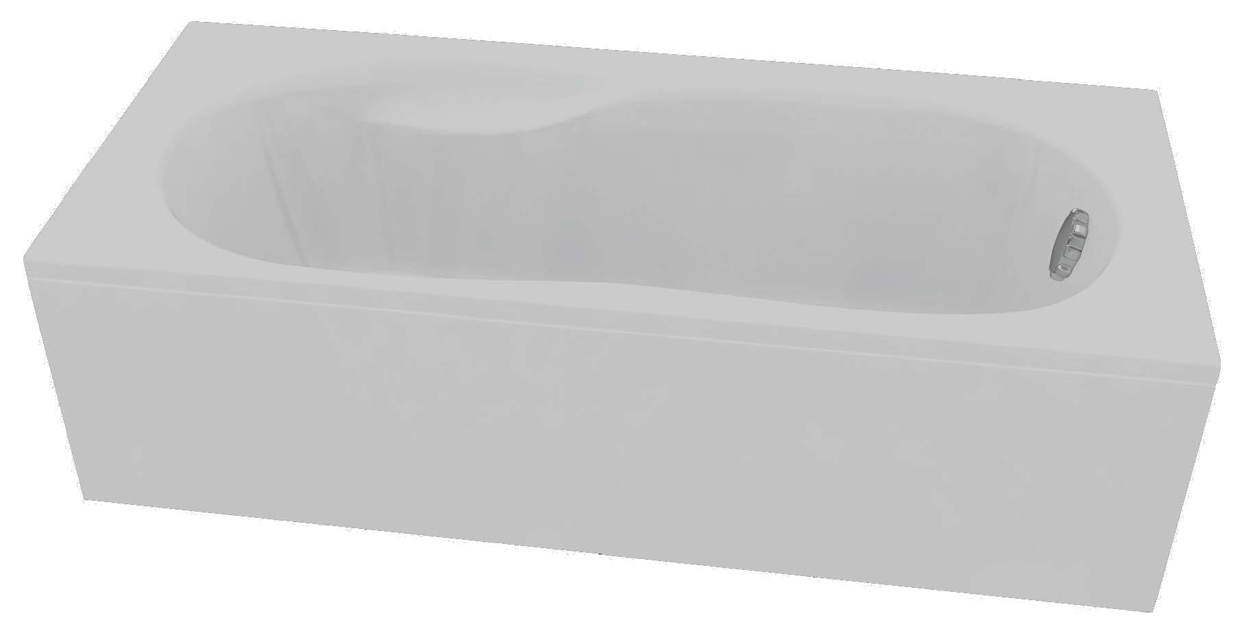 Акриловая ванна C-bath Vesta 160x70 CBQ005004 белая глянцевая