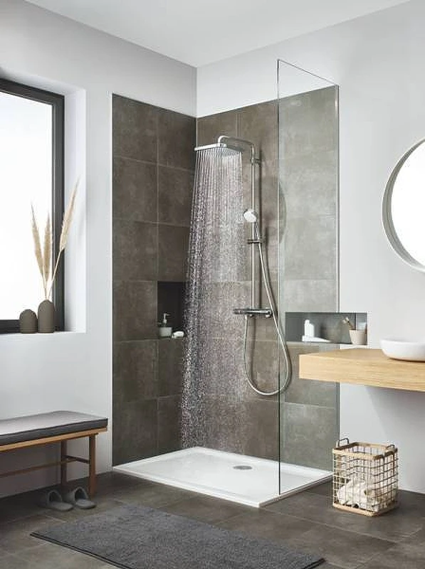 Душевая стойка Grohe Tempesta Cosmopolitan System 250 с термостатом 26689000 хром