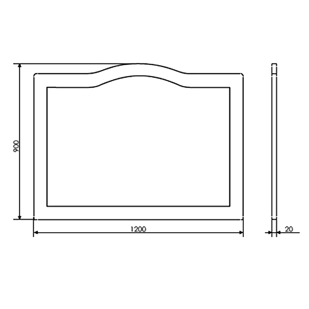 Зеркало Comforty Монако 120 00003132225CF белый глянец