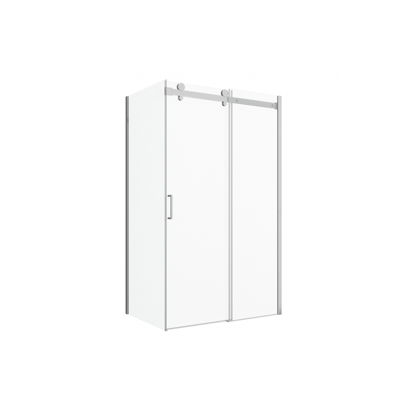 Душевой уголок Bravat Wave 120x80см BS120.3102S профиль хром, стекло прозрачное