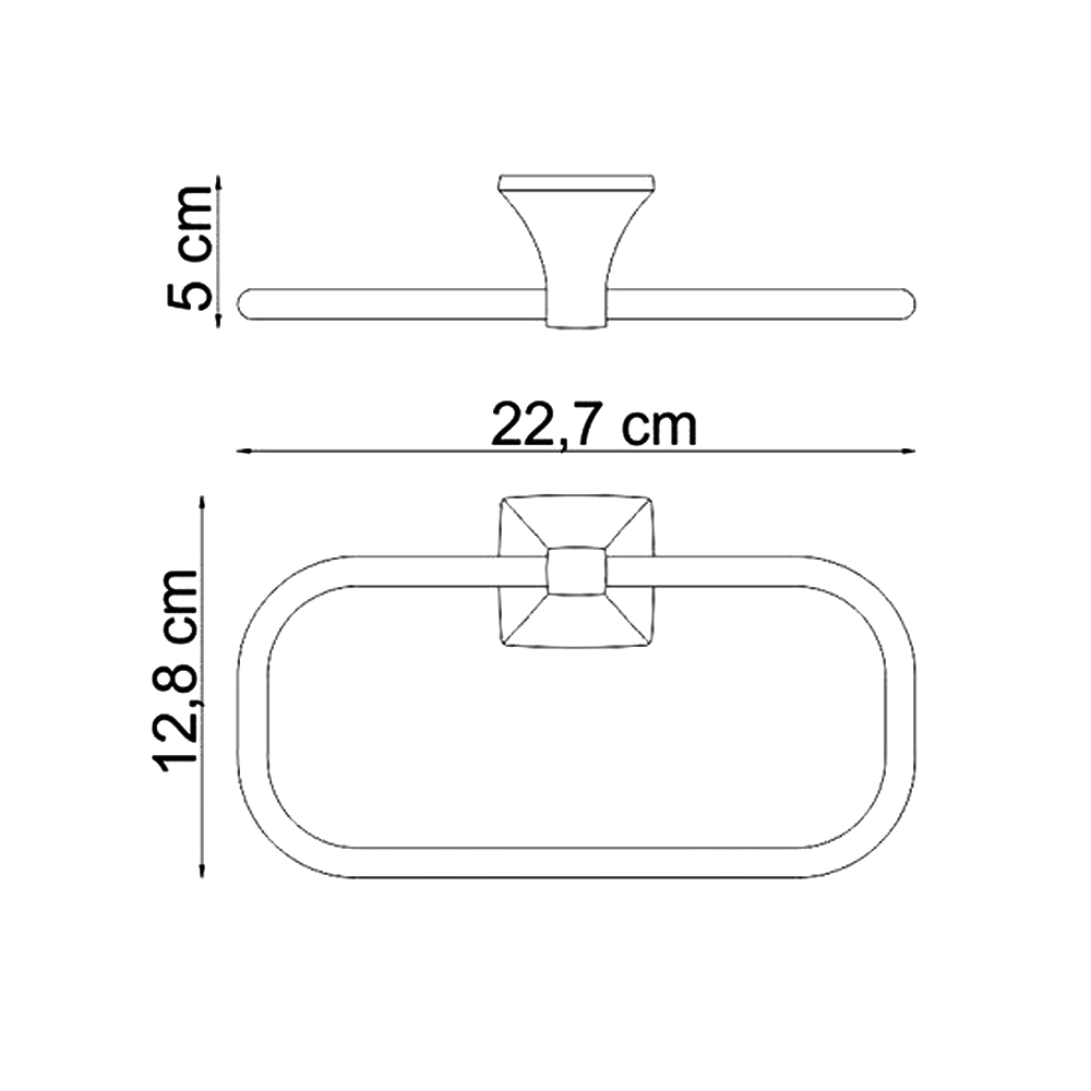 Полотенцедержатель Wasserkraft Wern K-2560 хром