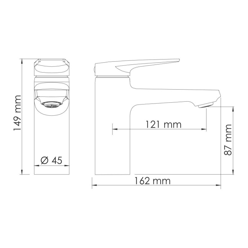 Смеситель для раковины Wasserkraft Glan 6603 черный