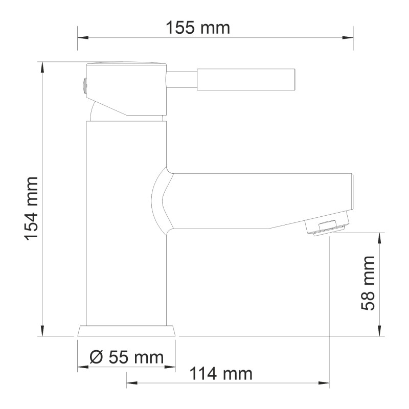 Смеситель для раковины Wasserkraft Main 4103 хром