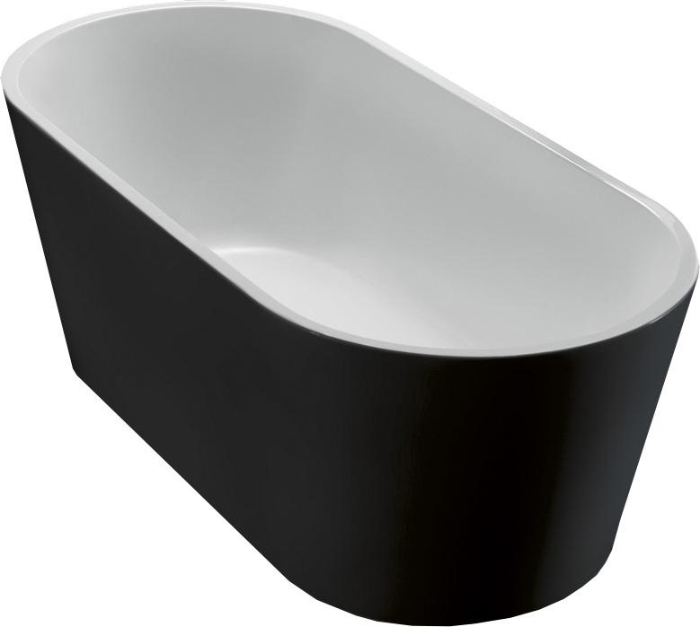 Акриловая ванна BelBagno 170x80x60 BB71-170-NERO черная глянцевая