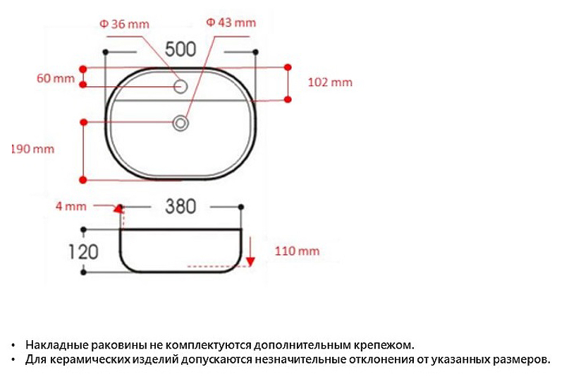 Раковина накладная Avimano Ambition 1246123 серая матовая