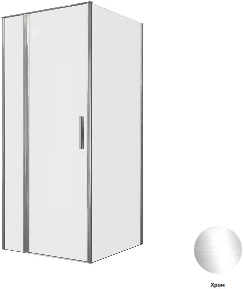 Душевой уголок Allen Brau Priority 90x90см 3.31025.00+3.31043.00 профиль хром, стекло прозрачное