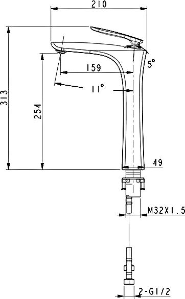 Смеситель для раковины Timo Helmi 4011/00-16F белый / хром