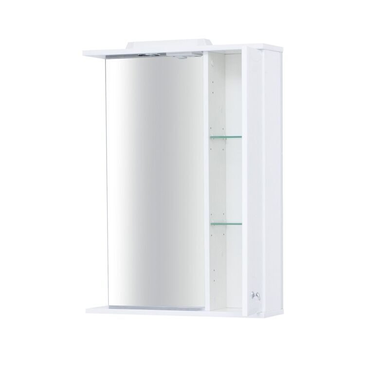 Зеркальный шкаф подвесной SanStar Sharmel 60 для ванной комнаты белый