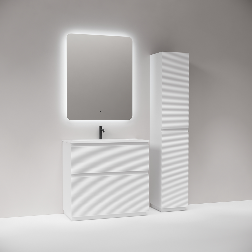 Тумба с раковиной Sancos Folk Floor 90 напольная, Bianco