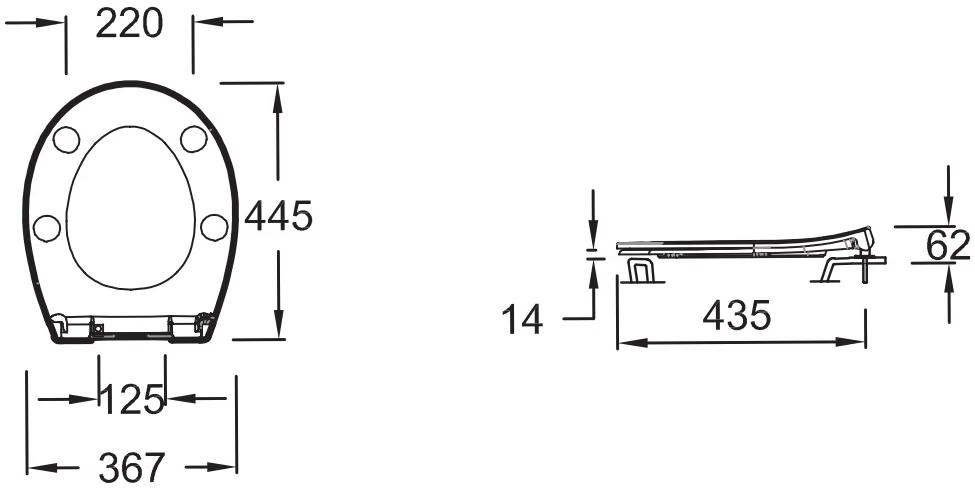 Комплект Jacob Delafon Patio E21740RU-00 кнопка хром