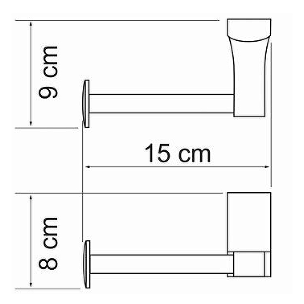 Держатель туалетной бумаги Wasserkraft Exter K-5296 бронза