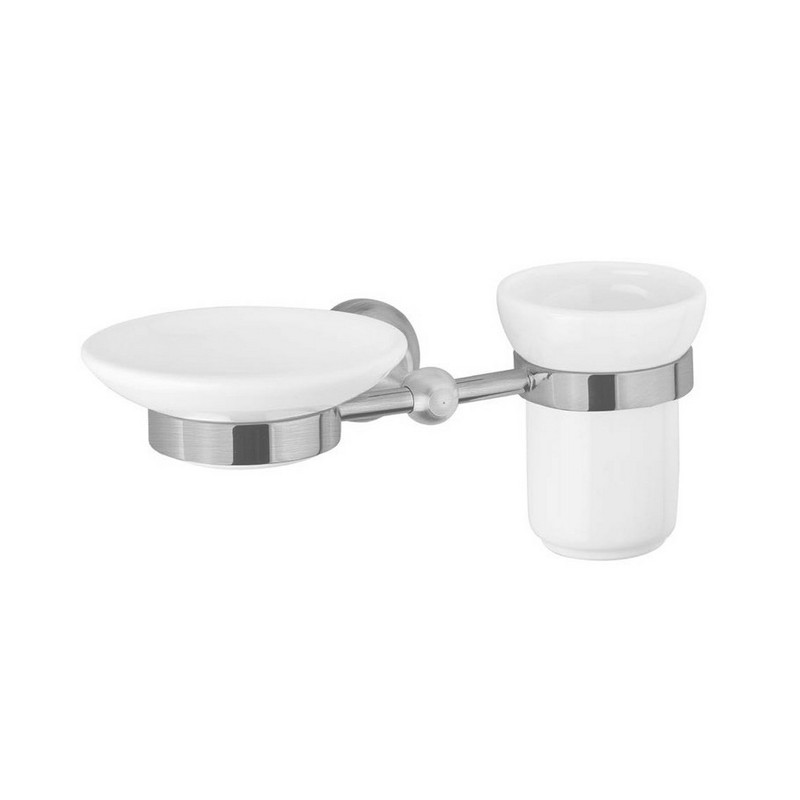 Стакан Cezares Aphrodite APHRODITE-STTS-01 с мыльницей, хром