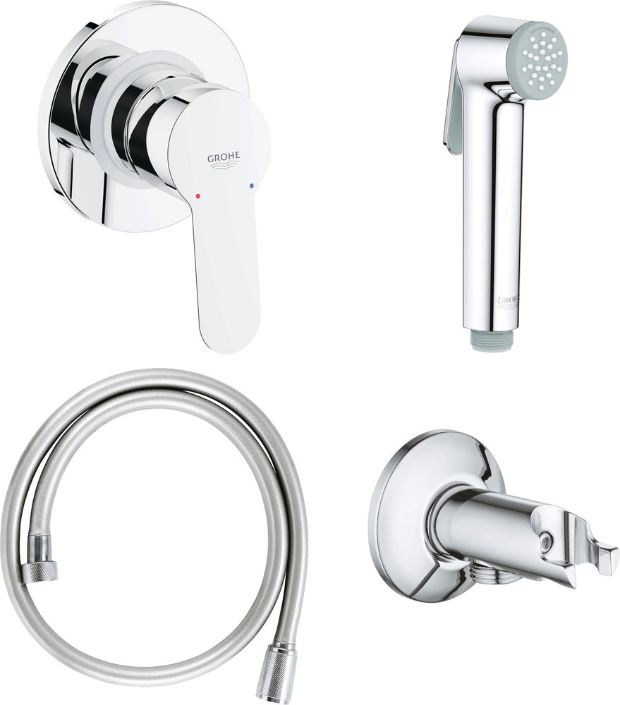 Гигиенический душ Grohe BauEdge 120508 со смесителем, хром