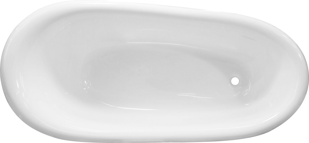 Ванна из искусственного камня Эстет Марсель 160x80 см ФР-00013257 белая глянцевая