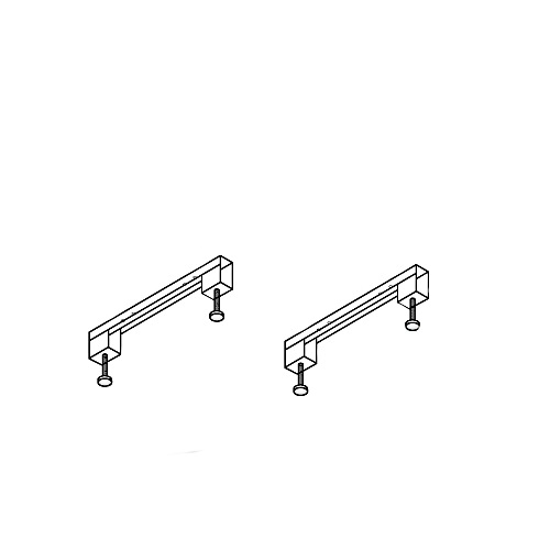 Универсальный комплект ног для прямоугольных акриловых ванн Cezares LEG-KIT-100